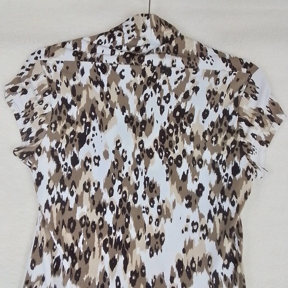Rafaela Casual Blouse Size Small‎ in Leopard Print - Picture 7 of 11